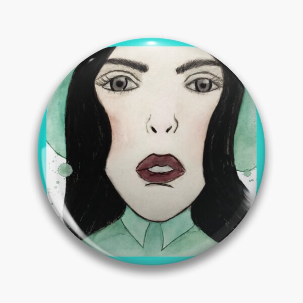 Item preview, Seafoam Empress - Mint Coven | Watercolor Portrait designed and sold by Sylwka447.