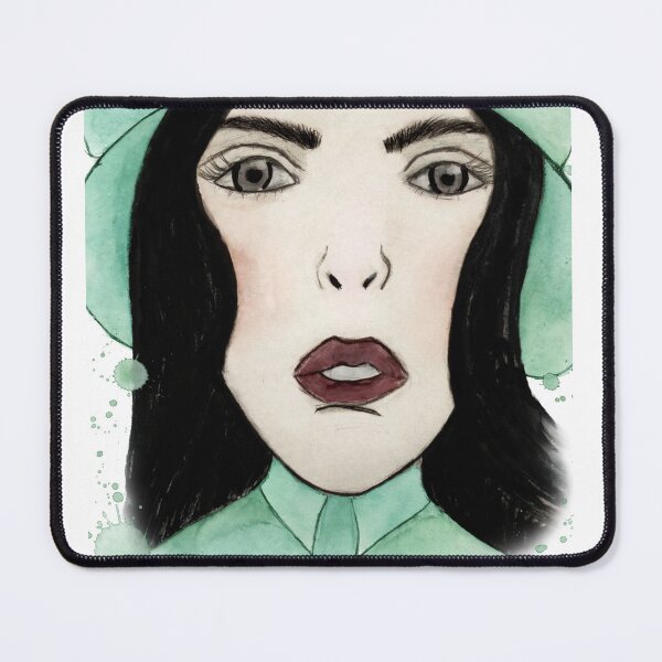 Item preview, Seafoam Empress - Mint Coven | Watercolor Portrait designed and sold by Sylwka447.