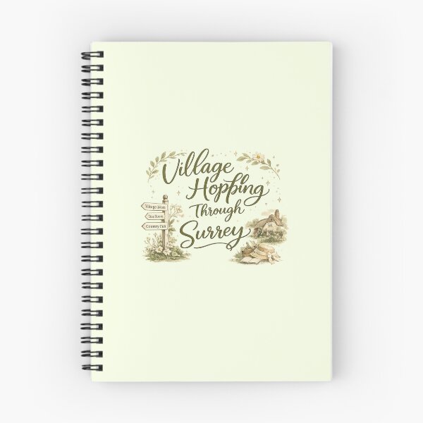 Item preview, Village Hopping Through Surrey | Cute Surrey Village Explorer Design designed and sold by ThatSurreyLife.