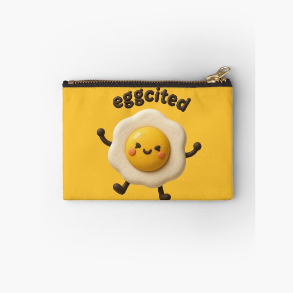 Item preview, Eggcited | Cute Fried Egg Kawaii Character | Funny Breakfast Food Pun designed and sold by Eathusiast.
