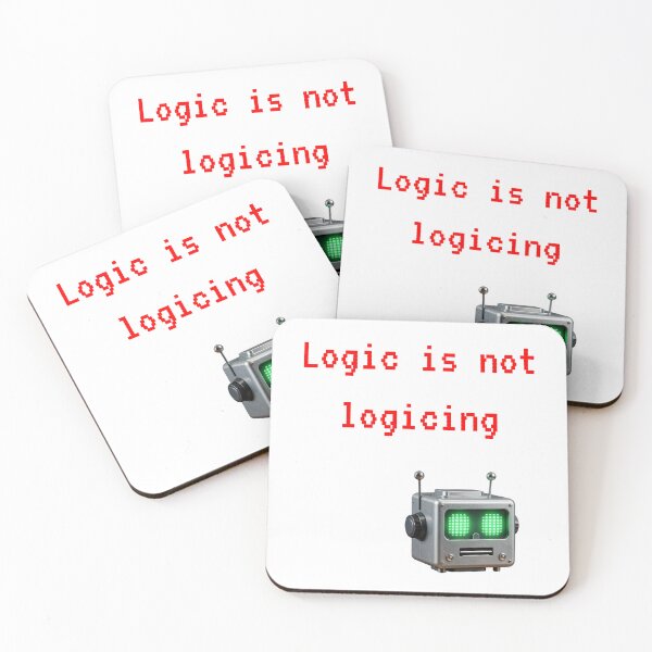Item preview, Logic is Not Logicing — Funny Robot Tech Humor Gift Shirt designed and sold by DoggyDayLove.