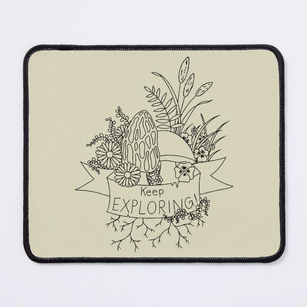 Item preview, Keep Exploring! - Mushroom Plant Tattoo Art designed and sold by shamrock-illus.