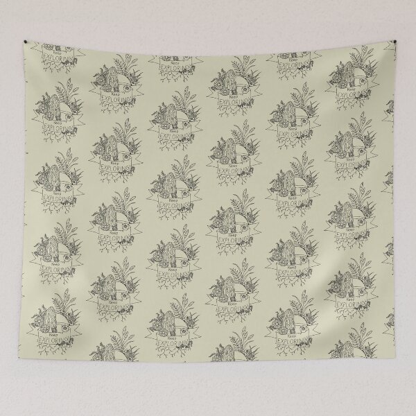 Item preview, Keep Exploring! - Mushroom Plant Tattoo Art designed and sold by shamrock-illus.