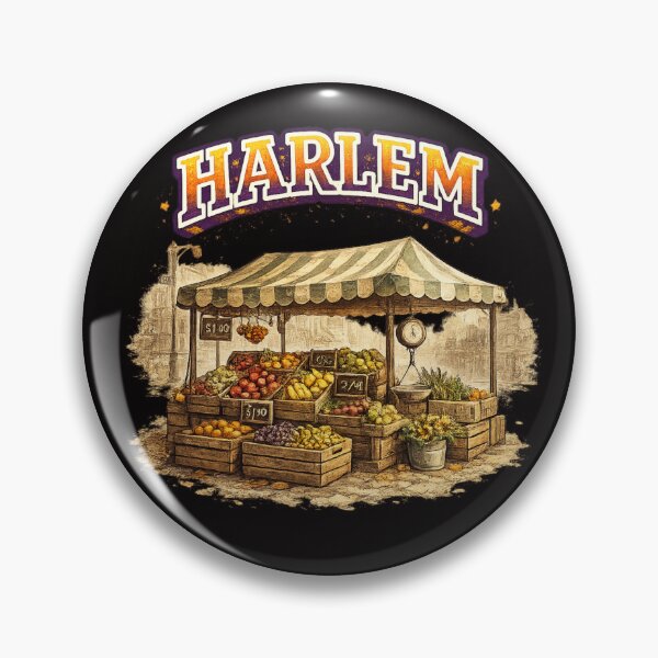 Item preview, Harlem Street Market Vintage Illustration designed and sold by Tadeusz1.