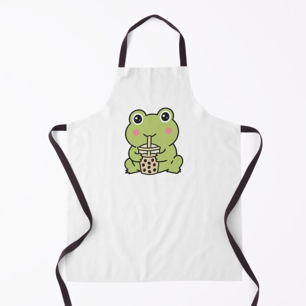 Item preview, Cute Kawaii Frog Drinking Bubble Tea Sticker designed and sold by VectorForge Studio.