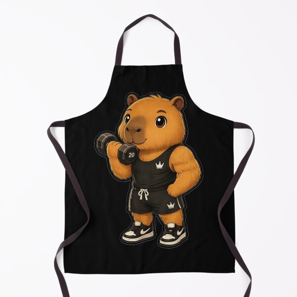Item preview, Cute Gym Capybara Sticker | Kawaii Fitness Animal Weightlifting Cartoon designed and sold by LeonixPrint.