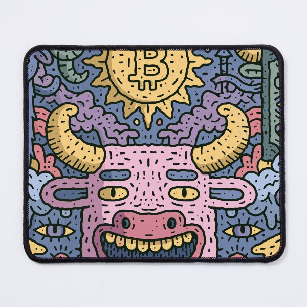 Item preview, Vibrant Crypto Bull Market Doodle Art designed and sold by Romgora.