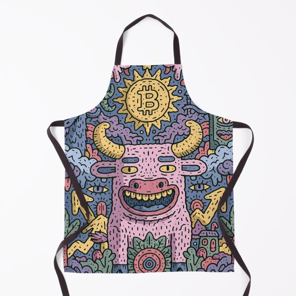 Item preview, Vibrant Crypto Bull Market Doodle Art designed and sold by Romgora.