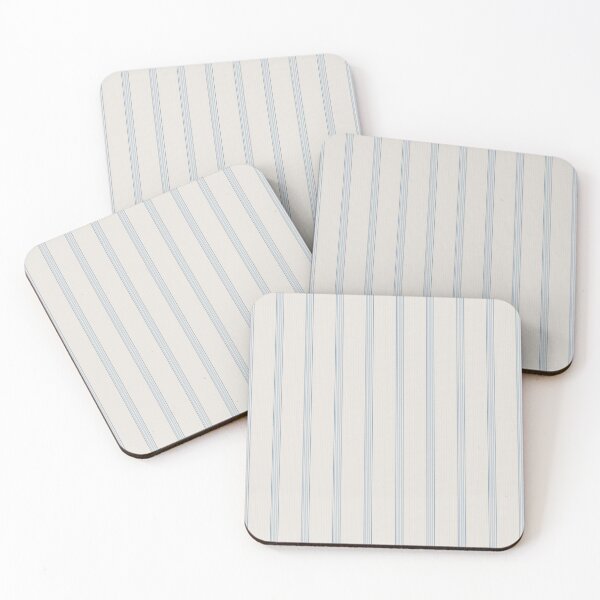 Item preview, French Blue Provincial Grain Sack Vertical Stripe designed and sold by GeekStop.