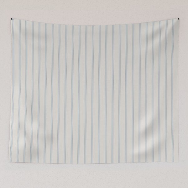 Item preview, French Blue Provincial Grain Sack Vertical Stripe designed and sold by GeekStop.