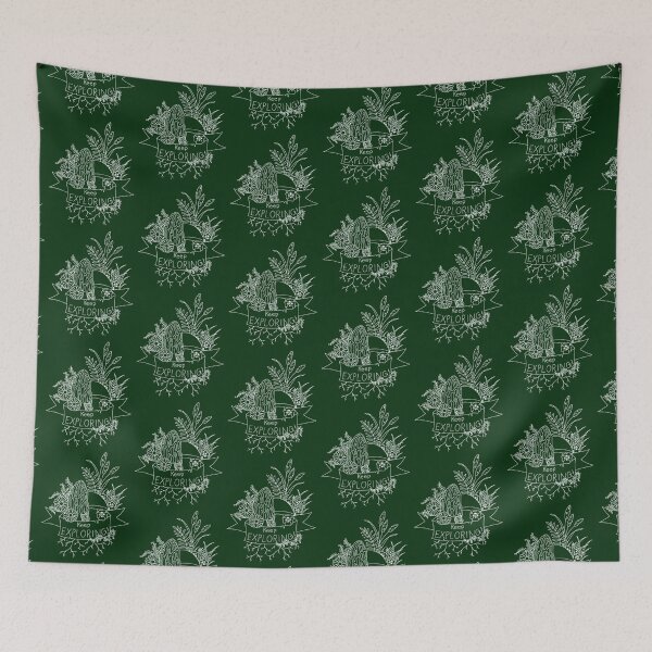 Item preview, Copy of Keep Exploring! - Mushroom Plant Tattoo Art designed and sold by shamrock-illus.