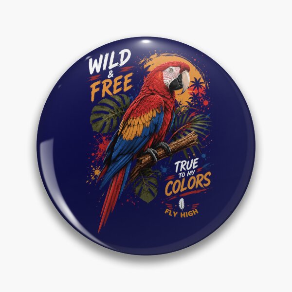 Item preview, Wild Free True To My Colors Colorful Scarlet Macaw designed and sold by W&RParadise.