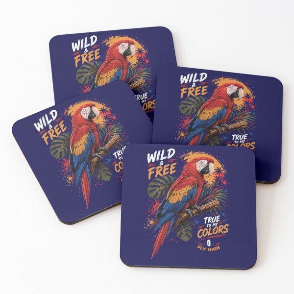 Item preview, Wild Free True To My Colors Colorful Scarlet Macaw designed and sold by W&RParadise.