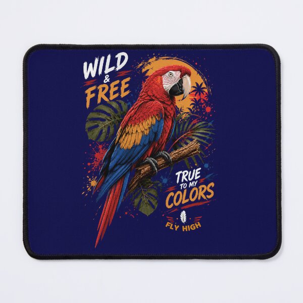 Item preview, Wild Free True To My Colors Colorful Scarlet Macaw designed and sold by W&RParadise.