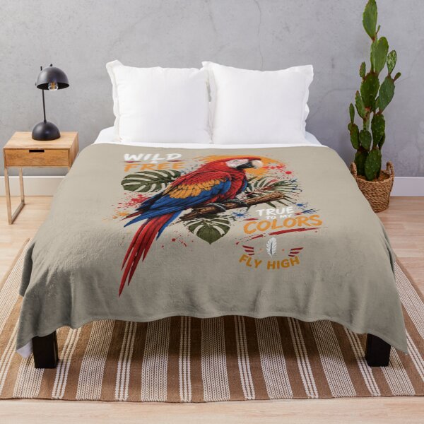 Item preview, Wild Free True To My Colors Colorful Scarlet Macaw designed and sold by W&RParadise.