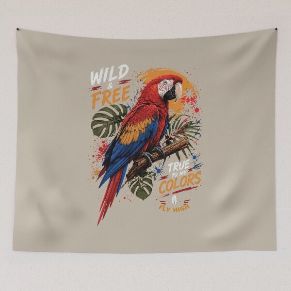Item preview, Wild Free True To My Colors Colorful Scarlet Macaw designed and sold by W&RParadise.