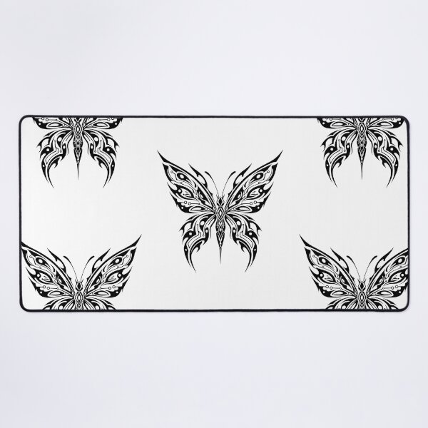 Item preview, Cyber Tribal Butterfly Blackwork Ornamental Wings designed and sold by The Midnight Archive.