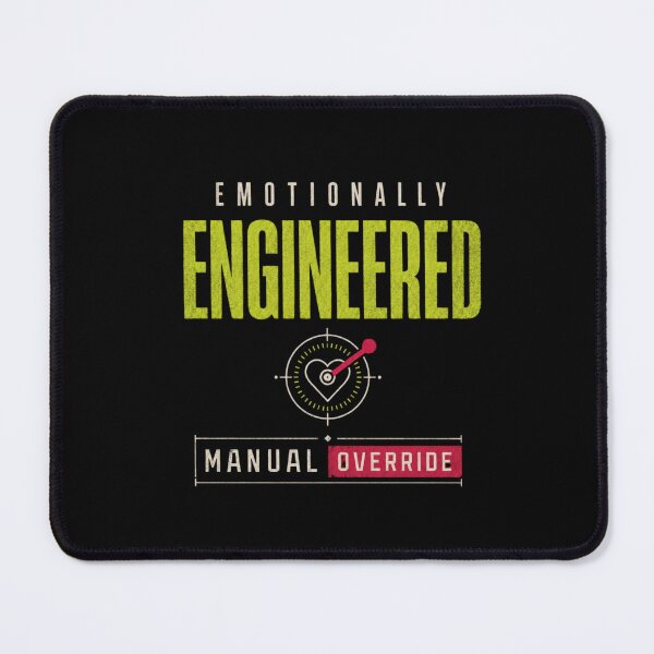 Item preview, Emotionally Engineered Manual Override Funny Tech Humor designed and sold by DirectiveOffice.