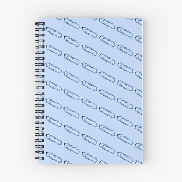 Item preview, Kawaii Blue Paper Clip Office Stationery Art designed and sold by Designs By Amber.