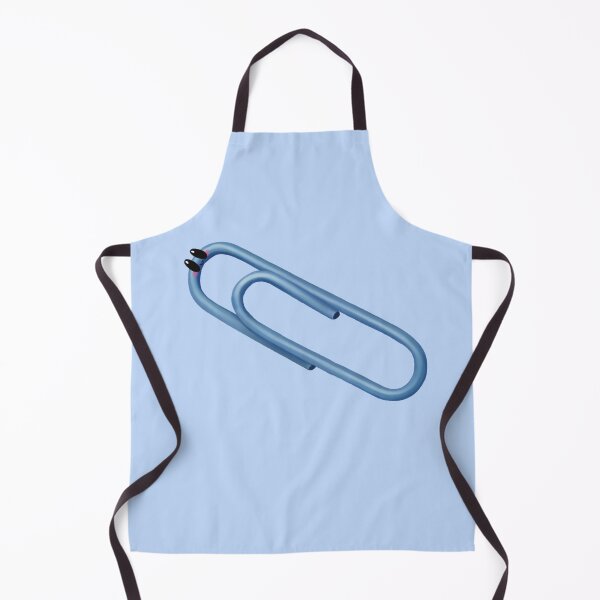 Item preview, Kawaii Blue Paper Clip Office Stationery Art designed and sold by Designs By Amber.