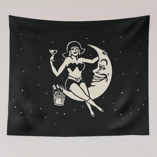 Item preview, Hotel Half Moon - 1940s Matchbook Cover designed and sold by Corinne Alexa Jackson.