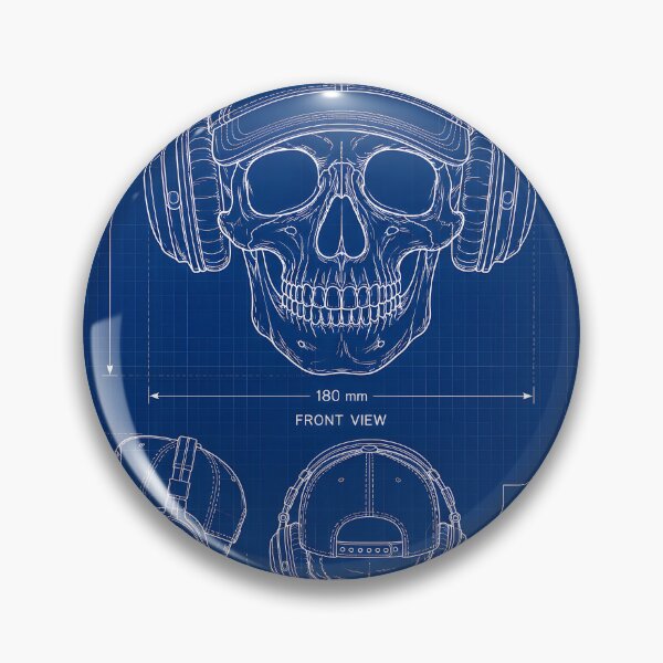 Item preview, Blueprint Detectorist skull designed and sold by Metaldetectorz.