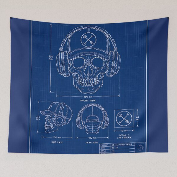 Item preview, Blueprint Detectorist skull designed and sold by Metaldetectorz.