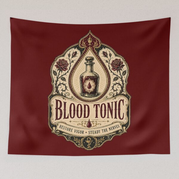 Item preview, Blood Tonic Household Remedy Label designed and sold by agearb.