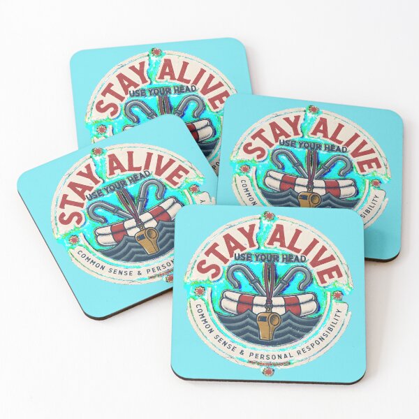 Item preview, Stay alive, use your head - Swim responsibly  designed and sold by ParadoxParadox.