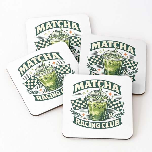Item preview, Matcha Racing Club - Trendy Retro Café Graphic designed and sold by Doodle Souq.