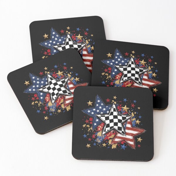 Item preview, Patriotic American Flag Racing Stars Paint Splatter Graphic designed and sold by Paper Drip.