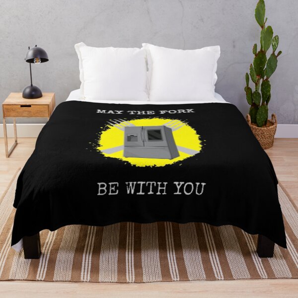 Item preview, May The Fork Be With You Funny Food Parody Quote designed and sold by Mircea786.
