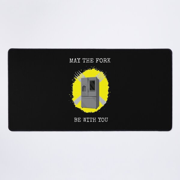 Item preview, May The Fork Be With You Funny Food Parody Quote designed and sold by Mircea786.