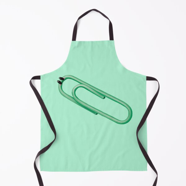 Item preview, Kawaii Green Paper Clip Office Stationery Art designed and sold by Designs By Amber.