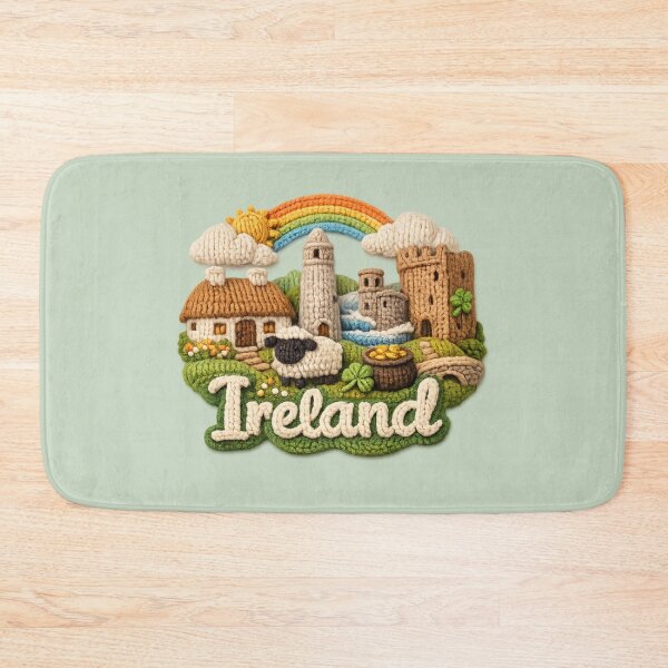 Item preview, Cute Knitted Ireland Landmark | Handmade Yarn Knit Travel Souvenir designed and sold by Moons Studio.