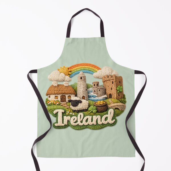 Item preview, Cute Knitted Ireland Landmark | Handmade Yarn Knit Travel Souvenir designed and sold by Moons Studio.
