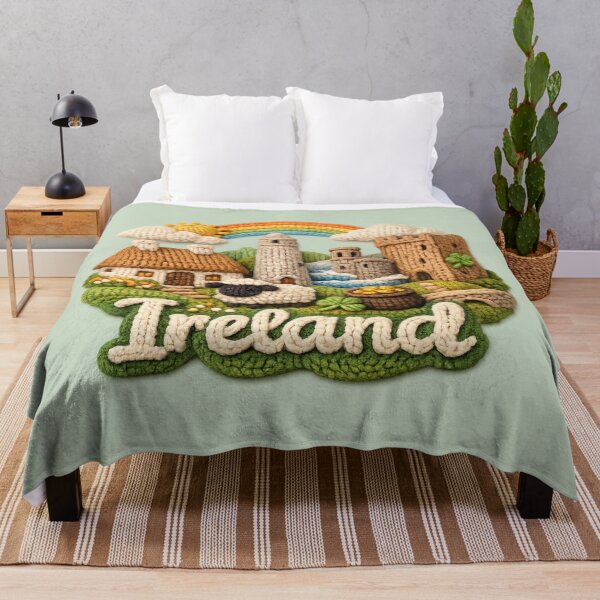 Item preview, Cute Knitted Ireland Landmark | Handmade Yarn Knit Travel Souvenir designed and sold by Moons Studio.