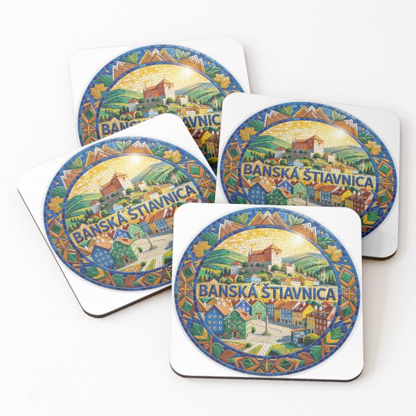 Item preview, Banska Stiavnica Heritage Mosaic Travel Sticker Summer Souvenir designed and sold by Imaginarium of Chaos falcon88 .