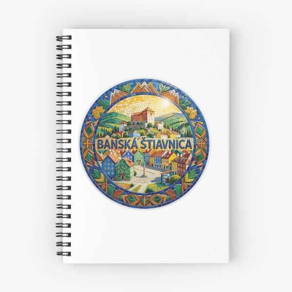 Item preview, Banska Stiavnica Heritage Mosaic Travel Sticker Summer Souvenir designed and sold by Imaginarium of Chaos falcon88 .