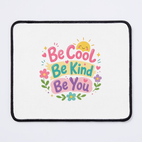 Item preview, Be Cool Be Kind Be You Positive Affirmation Kindness Motivational Quote designed and sold by RetroMini2026.