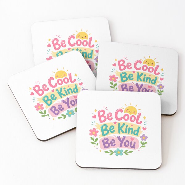 Item preview, Be Cool Be Kind Be You Positive Affirmation Kindness Motivational Quote designed and sold by RetroMini2026.