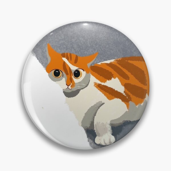 Item preview, Vintage Orange & White Cat Digital Painting  designed and sold by mj0128.