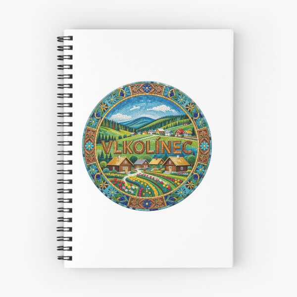 Item preview, Vlkolinec Wooden Village Mosaic Travel Sticker Summer Souvenir designed and sold by Imaginarium of Chaos falcon88 .