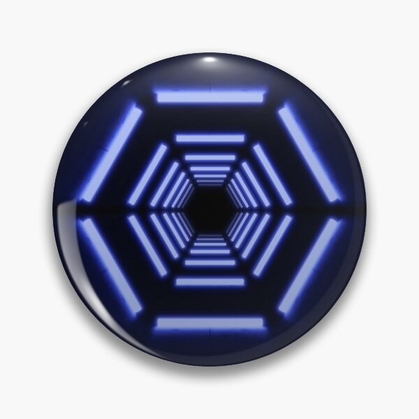 Item preview, Hexagonal Tunnel & Blue Neon Lights designed and sold by Electric Shock!! Design.