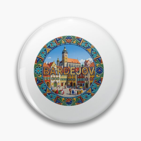 Item preview, Bardejov Historic Square Mosaic Travel Sticker Summer Souvenir designed and sold by Imaginarium of Chaos falcon88 .