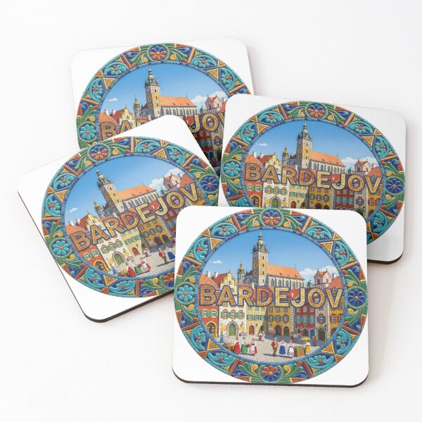 Item preview, Bardejov Historic Square Mosaic Travel Sticker Summer Souvenir designed and sold by Imaginarium of Chaos falcon88 .