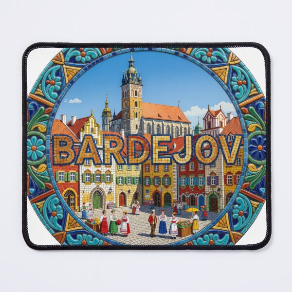 Item preview, Bardejov Historic Square Mosaic Travel Sticker Summer Souvenir designed and sold by Imaginarium of Chaos falcon88 .