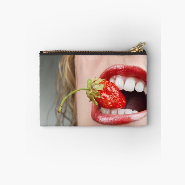 Item preview, Glossy Red Lips Bite a Strawberry designed and sold by Superview.