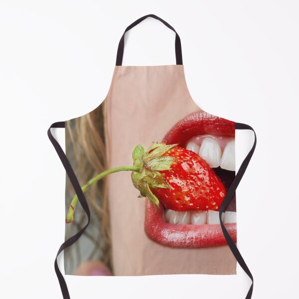 Item preview, Glossy Red Lips Bite a Strawberry designed and sold by Superview.