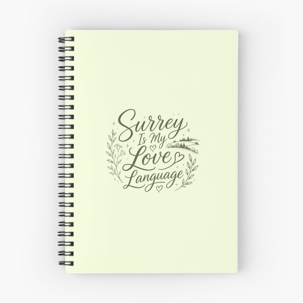 Item preview, Surrey Is My Love Language | Cute Surrey Cottagecore Typography Design designed and sold by ThatSurreyLife.